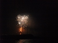 夜空に輝く花火