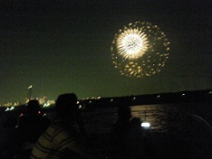 夜空に浮かぶ花火