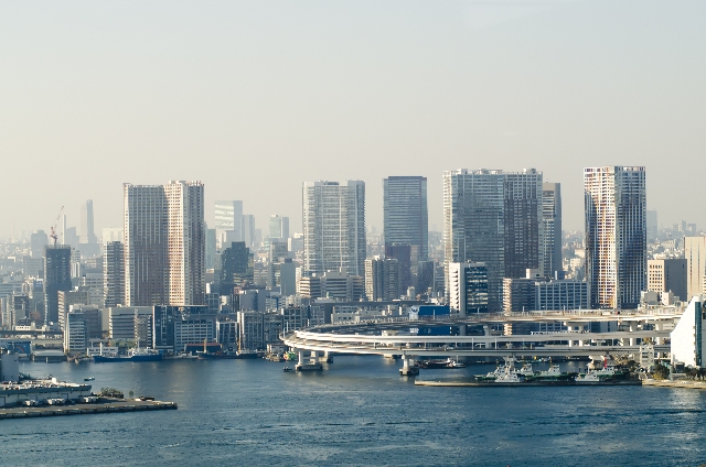 高層ビルが見える景色