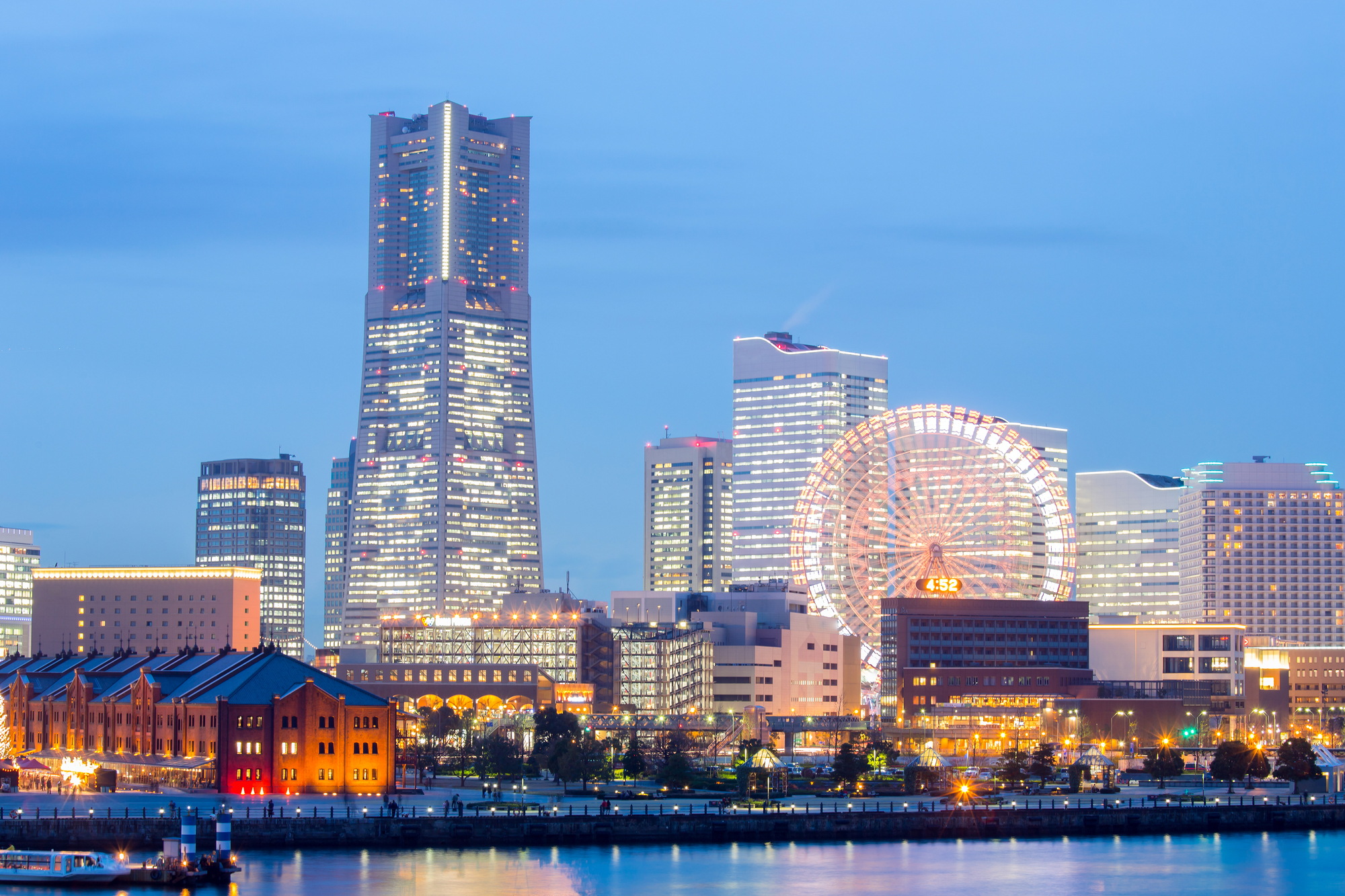 横浜みなとみらいの夜景