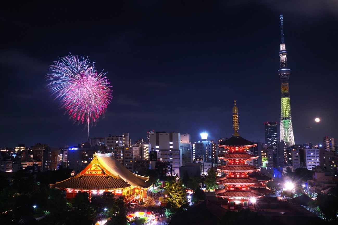 東京の夏を彩る隅田川花火大会