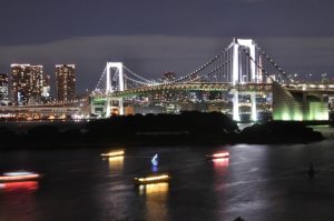 お台場レインボーブリッジの夜景