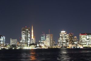 スカイツリーが見える東京の夜景