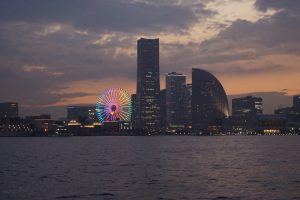 クルーザーから見える横浜の夜景