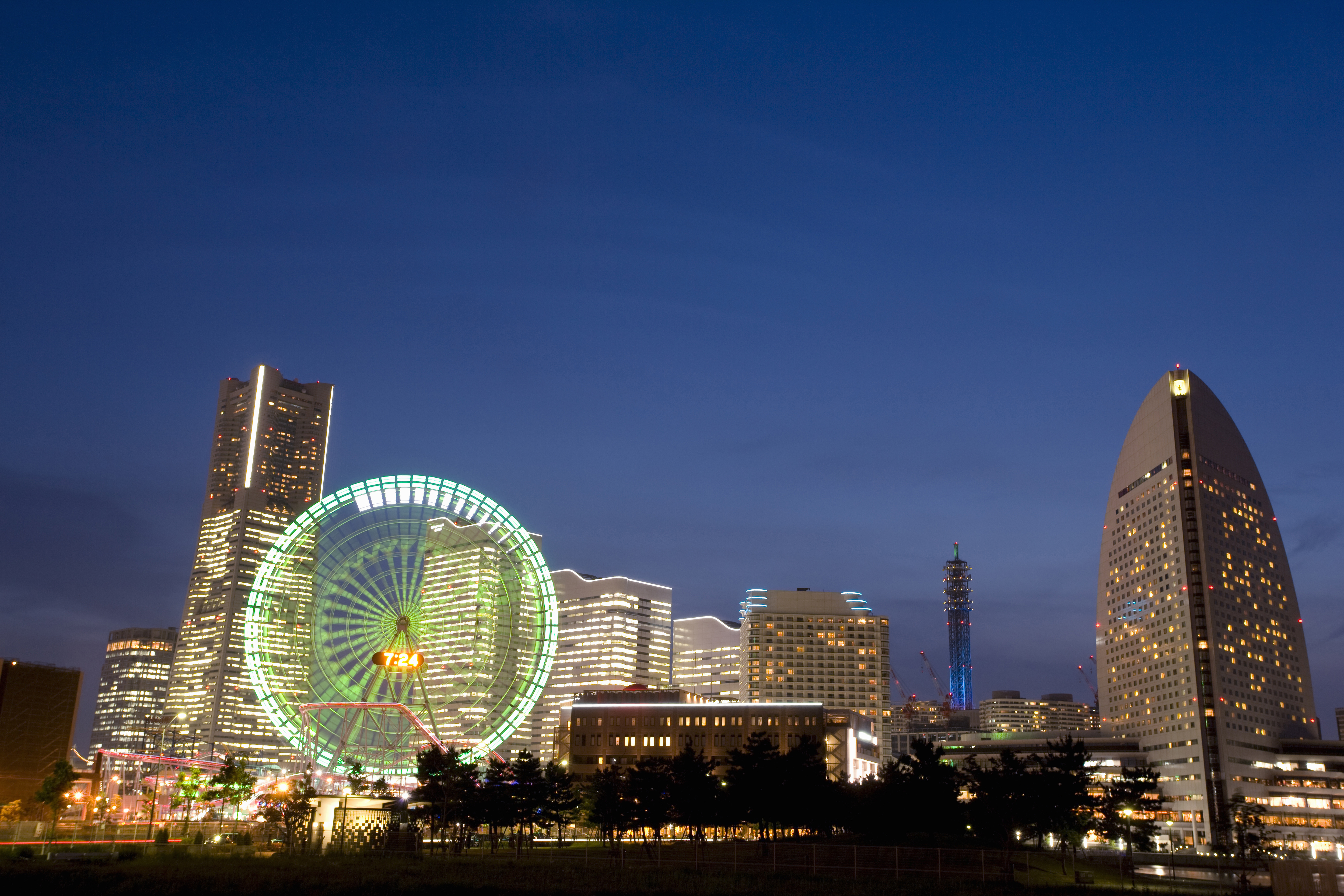 横浜みなとみらいの夜景みなとみらいの夜景