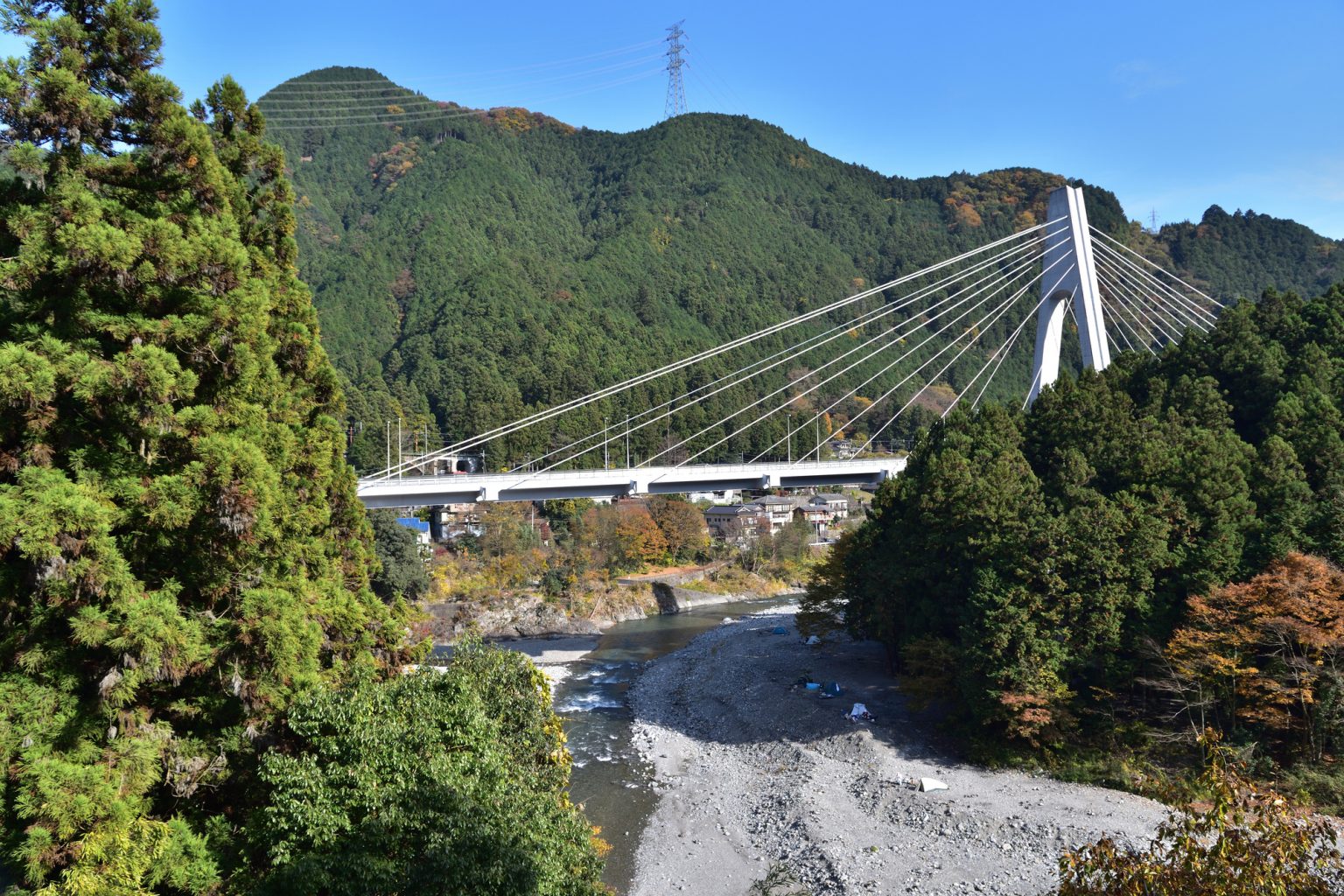 奥多摩大橋の風景