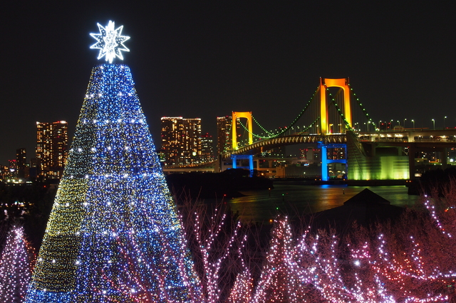 クリスマス時期はイルミネーションと花火を同時に楽しめるお台場へ クルージングナビ クルージングなら東京湾アニバーサリークルーズ