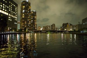 クルーザーから見える夜景