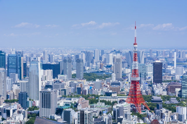 東京タワーと周辺