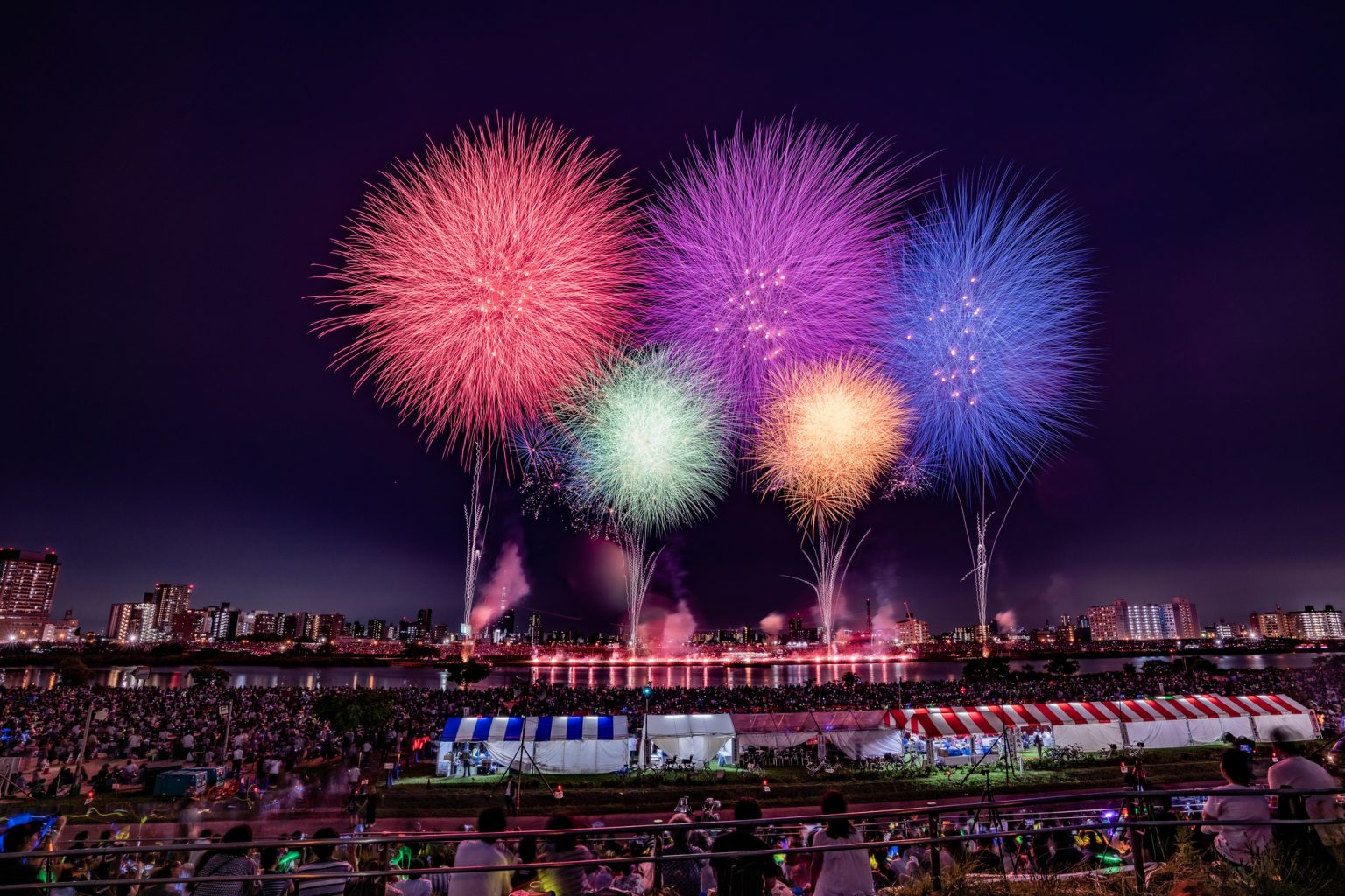 足立の花火大会2