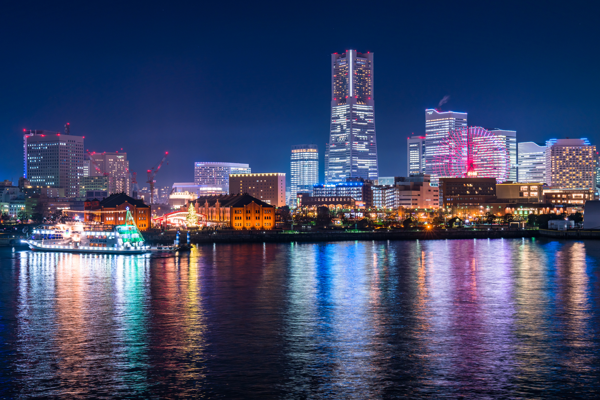 煌びやかな横浜の景色