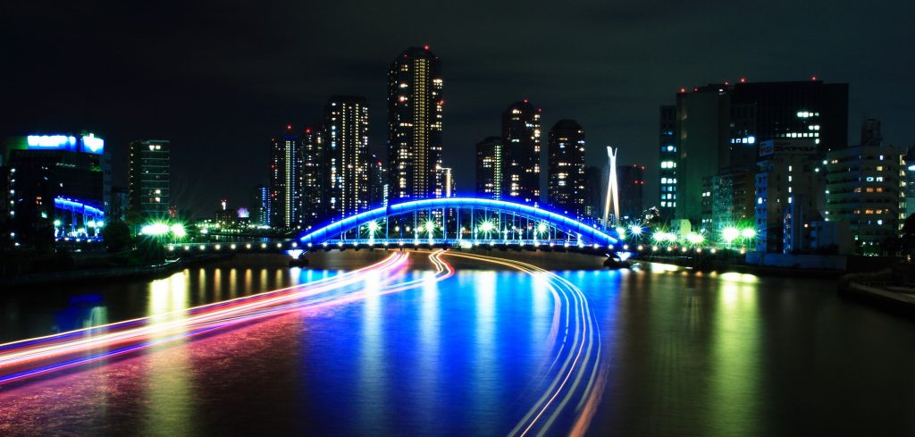 夜景　永代橋