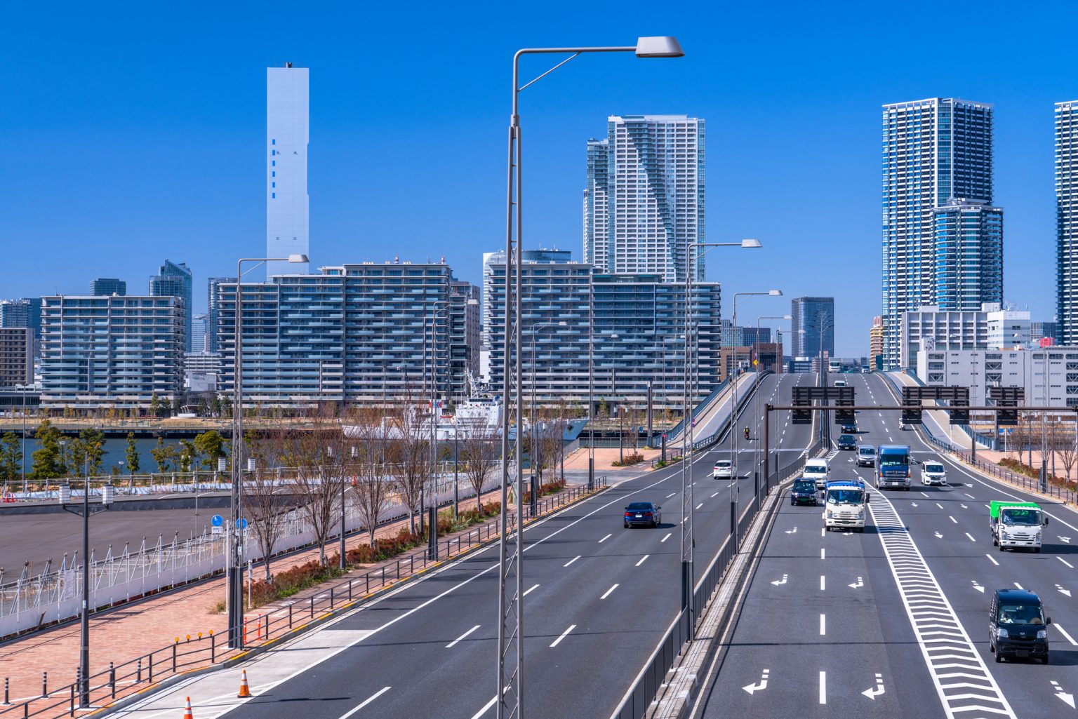 豊洲の道路