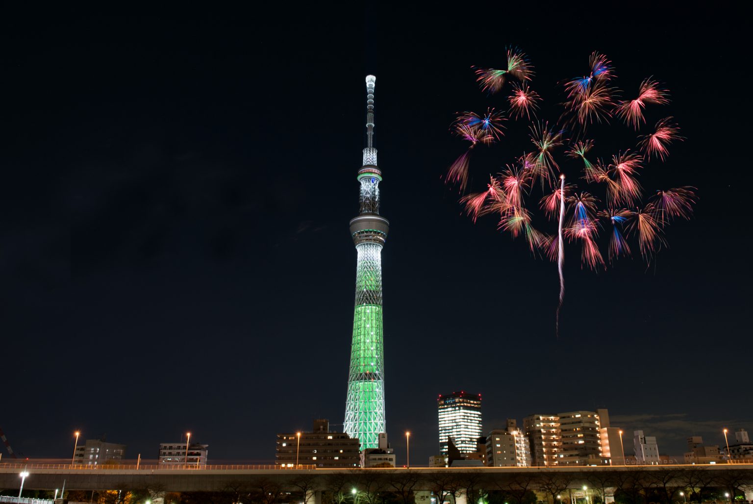 2017の隅田川花火大会の写真