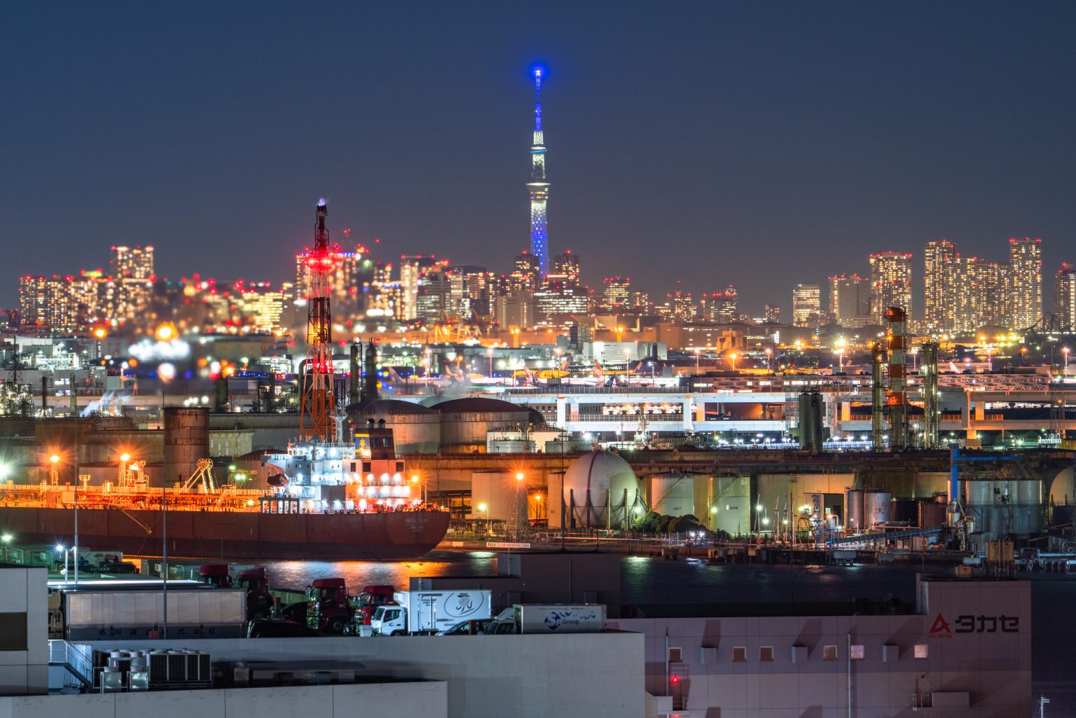 スカイツリーと夜景