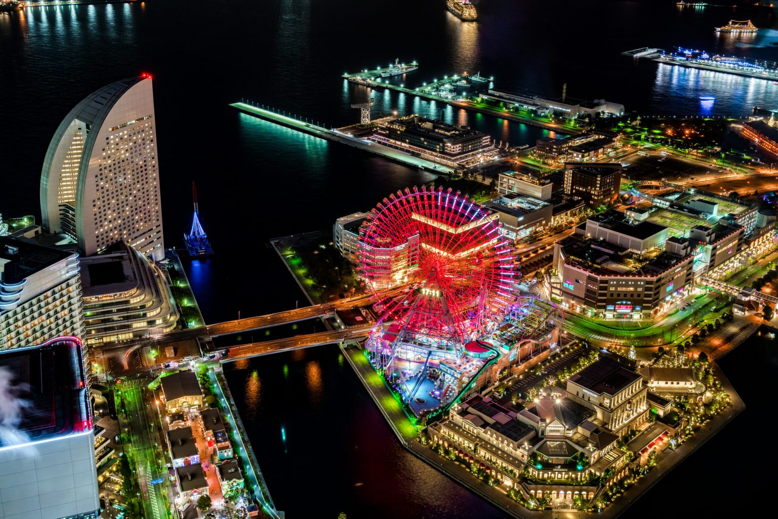 上空からの夜景