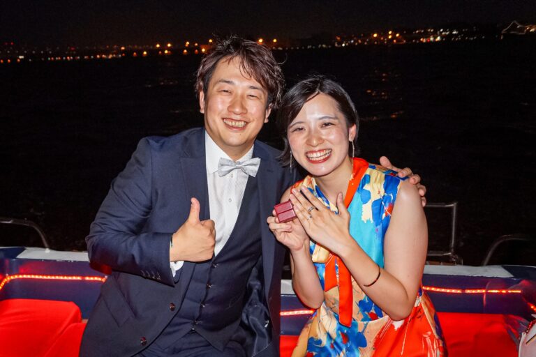 プロポーズ 記念写真