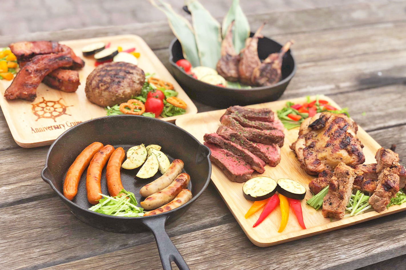 船上バーベキュー