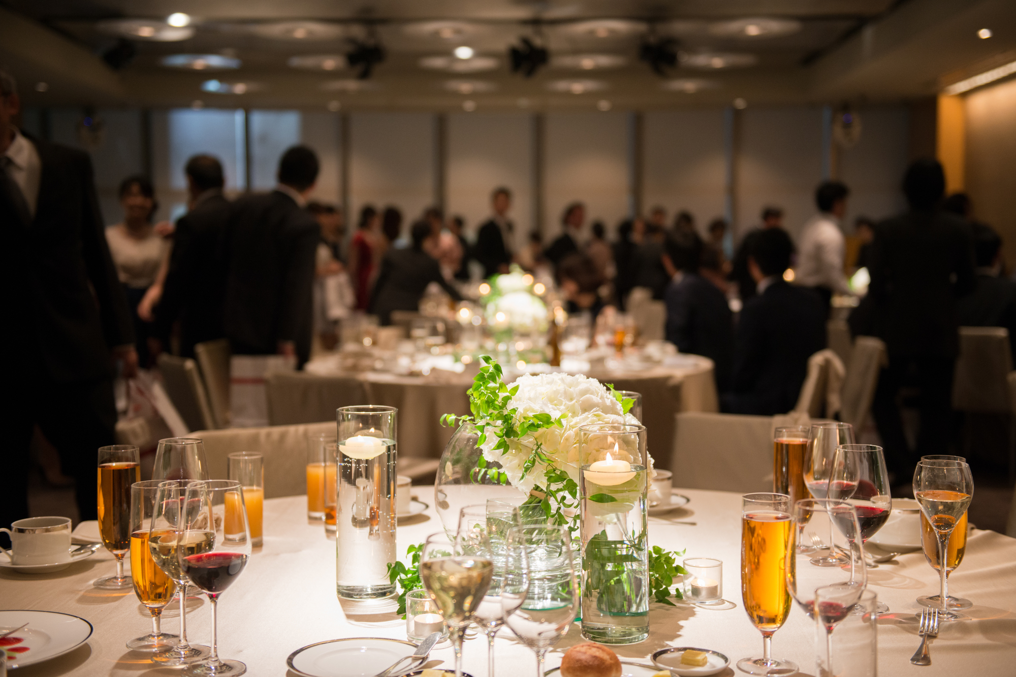 豪華なテーブルセット