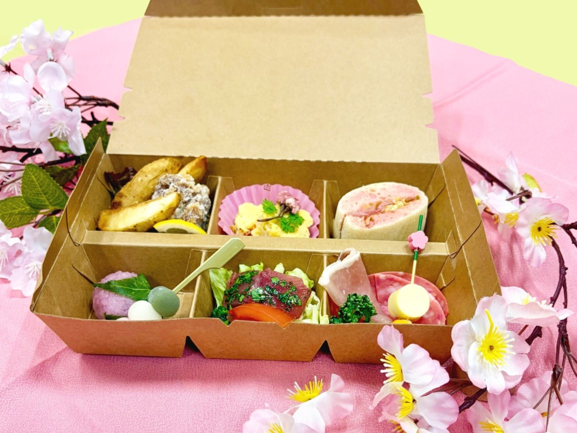 目黒川お花見CHANDONクルーズお料理