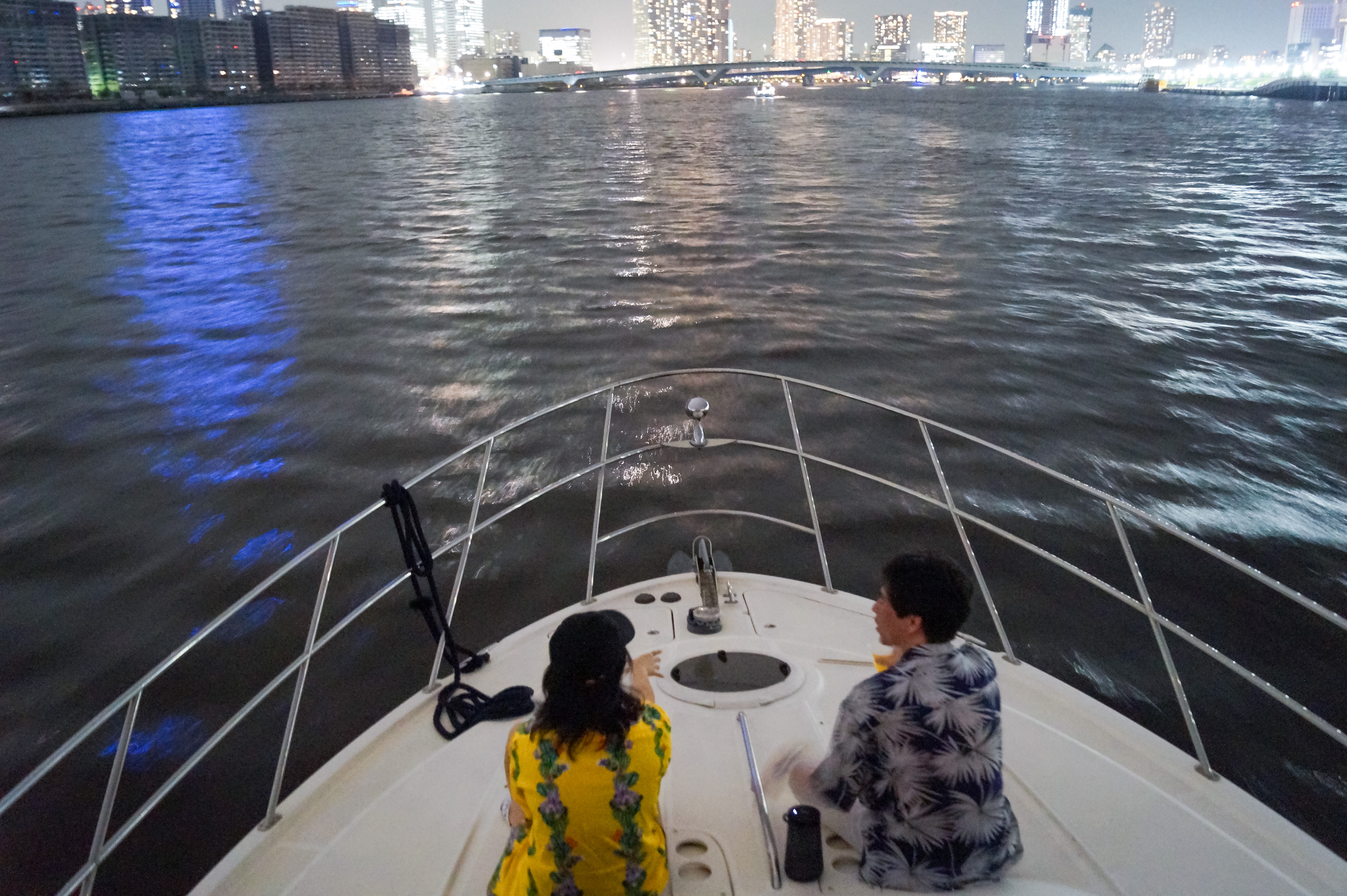 デッキでリラックス