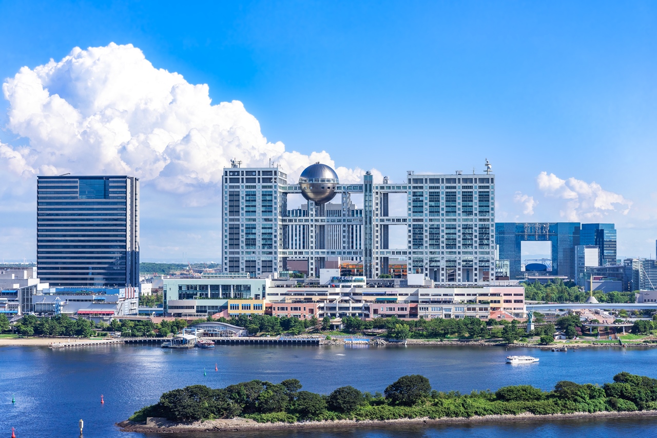 昼の東京 お台場 フジテレビ