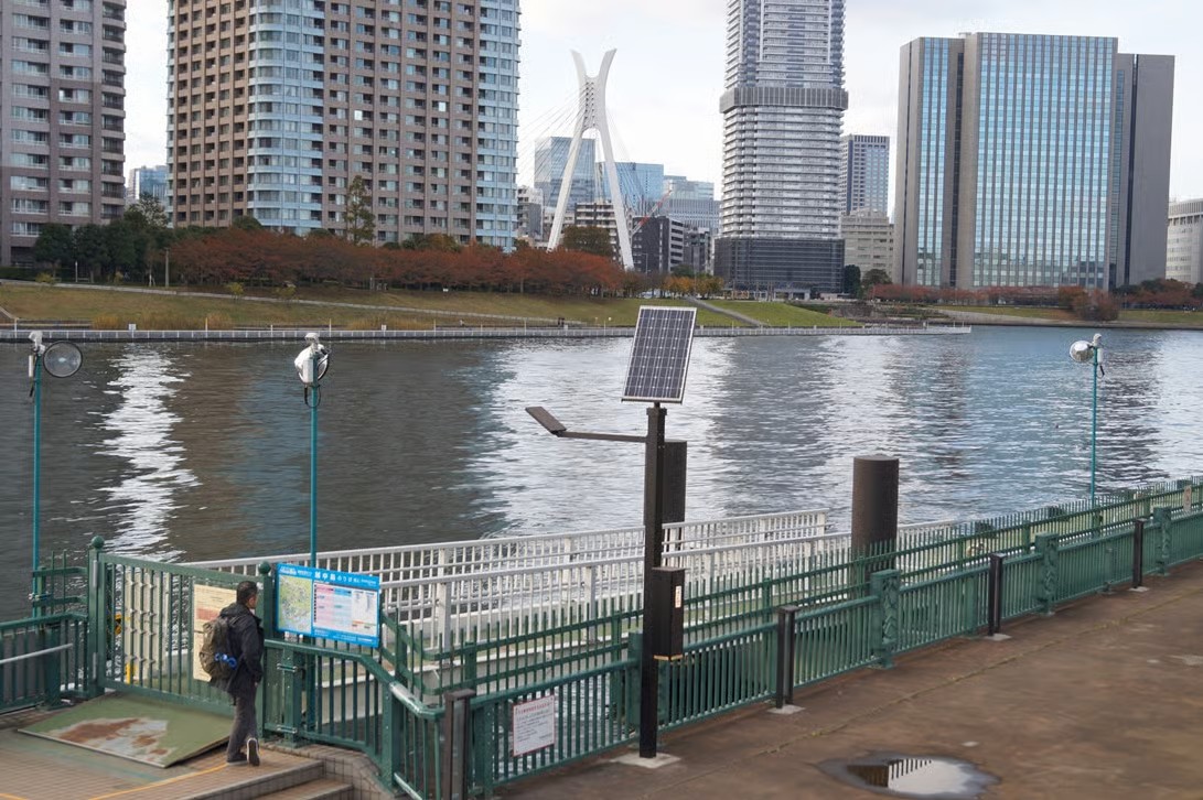 越中島桟橋乗り場写真