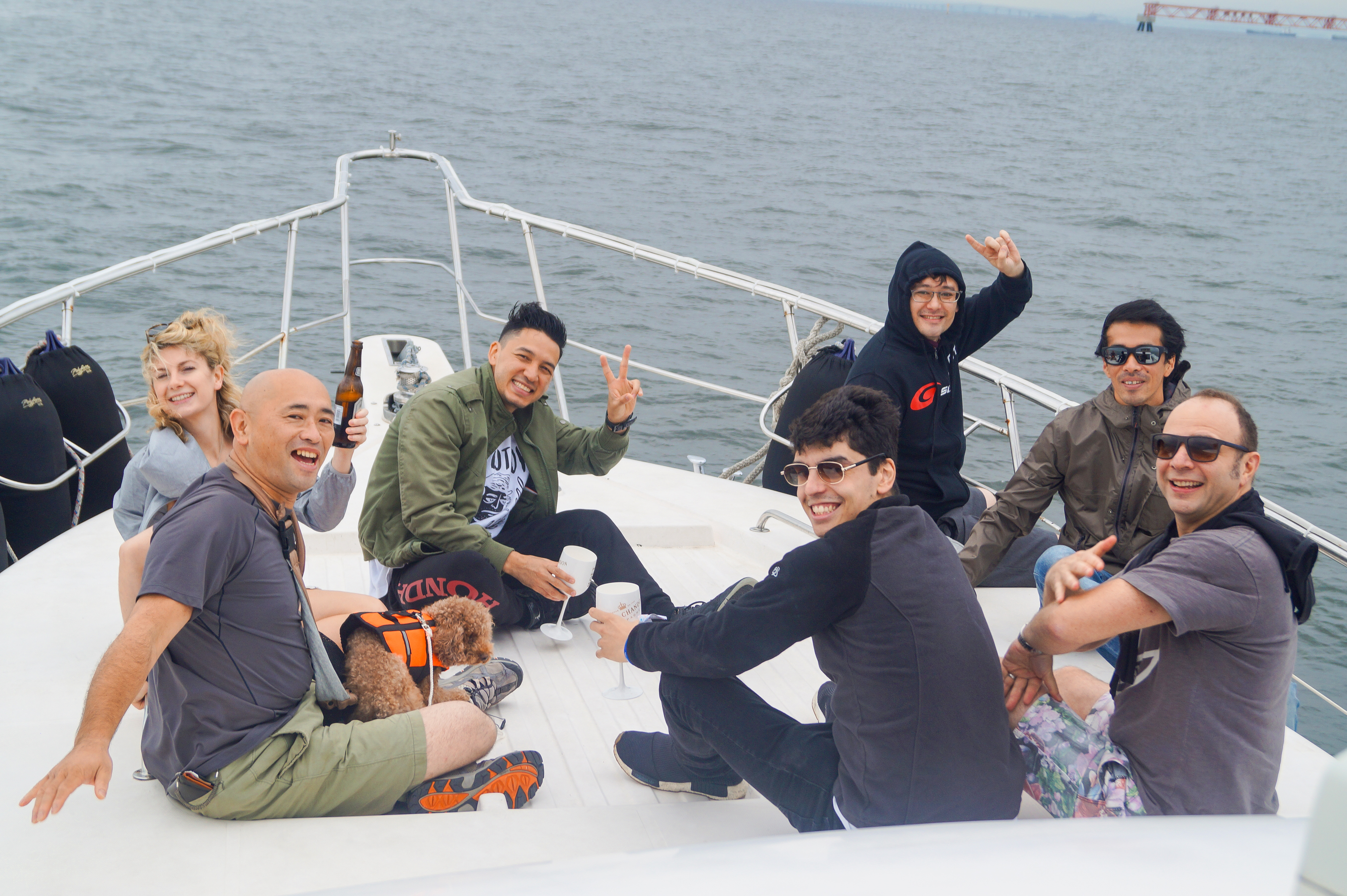 デッキでまったり