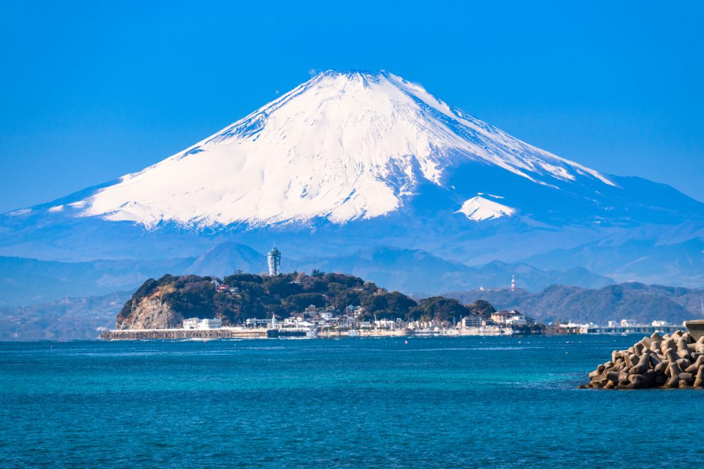 富士山と江の島